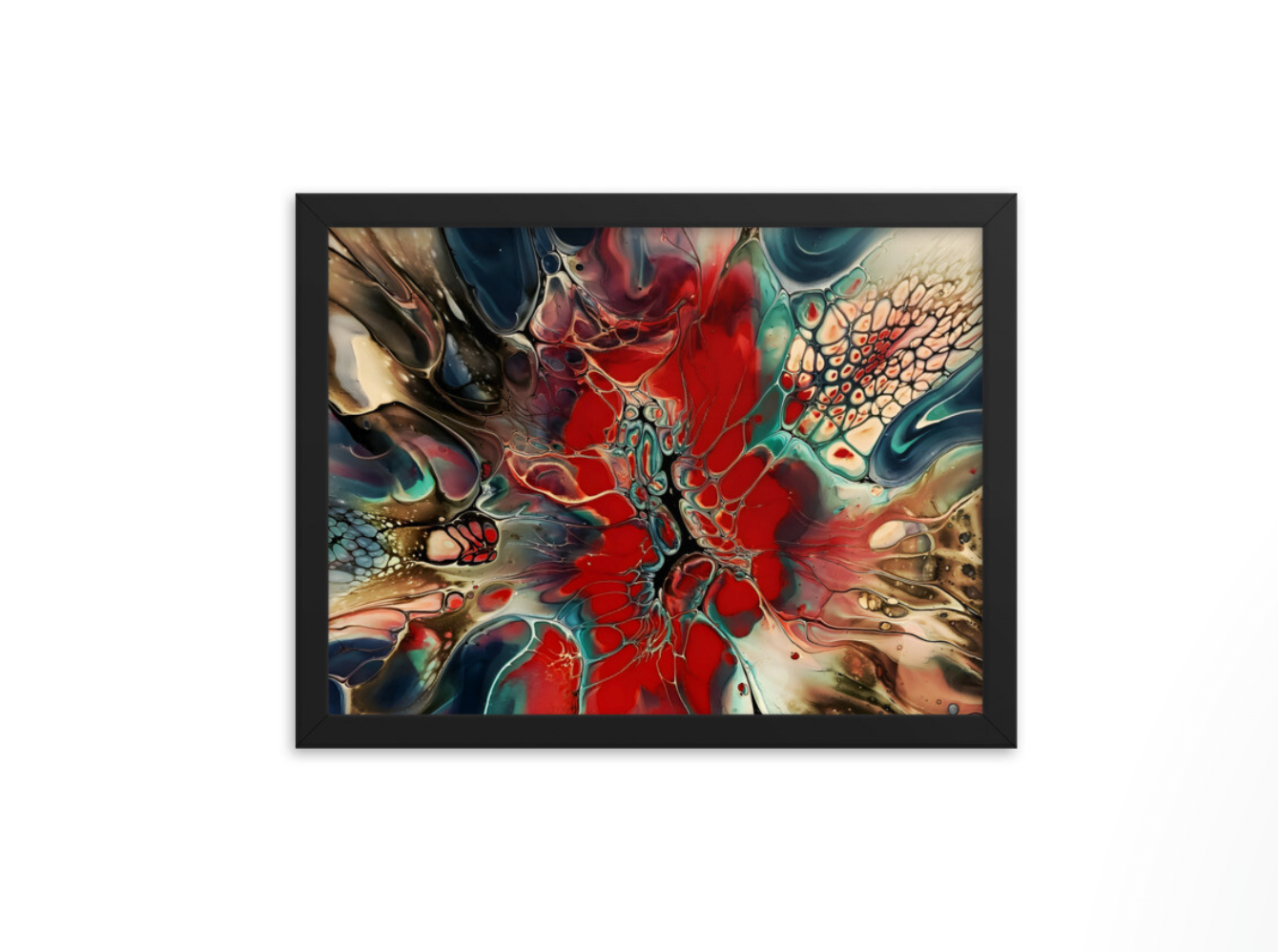 Big Red, Beautiful Vivid Framed Wall Art Prints, High Quality Framed Print